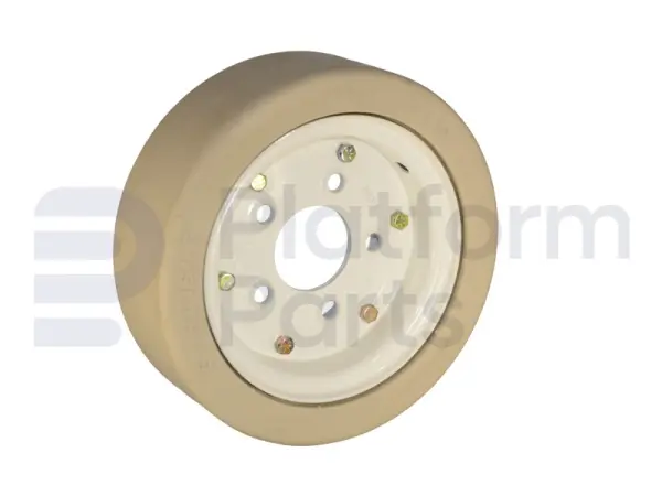 Non-marking wheel, white ('rear, no pattern'