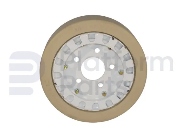 Non-marking wheel, white ('rear, no pattern'