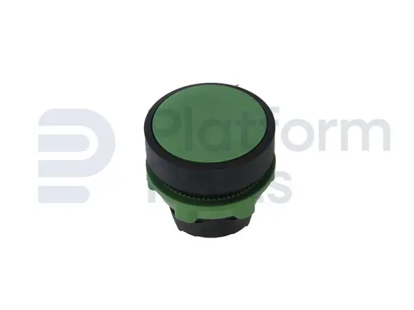 Interruptor, pulsador, verde