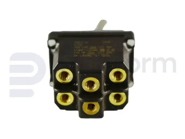 Toggle switch, (ON)-ON, DPDT