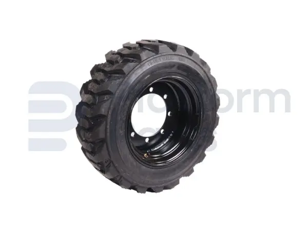All terrain tire + rim, foamed, LH, 10-16.5 PR10
