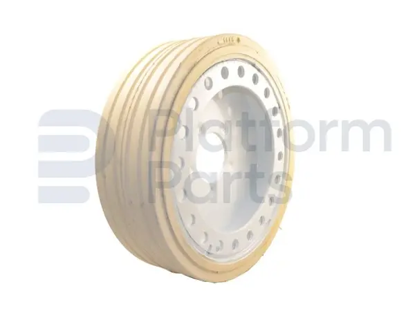 Non-marking wheel ('rear'