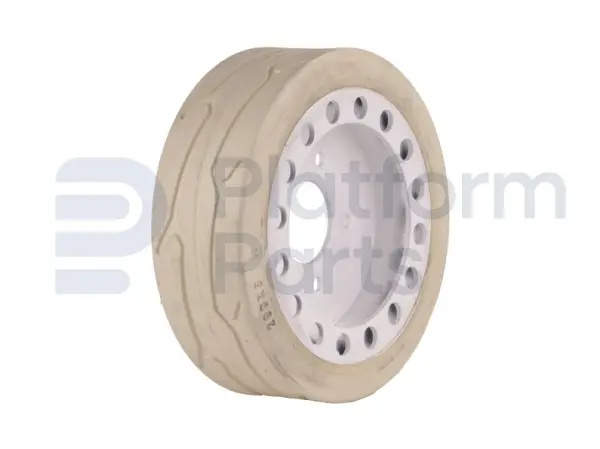Non-marking wheel, white ('rear, with pattern'