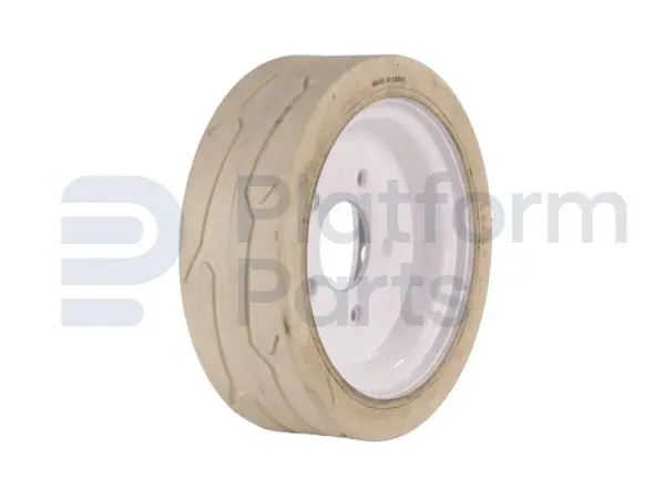 Non-marking wheel, white ('rear, with pattern'