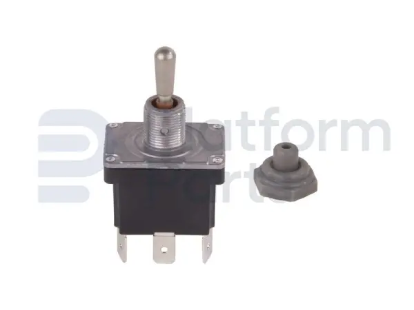 Toggle switch, (ON)-OFF-(ON), DPDT