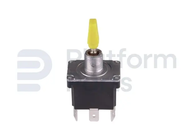 Toggle switch, (ON)-OFF-(ON), DPDT