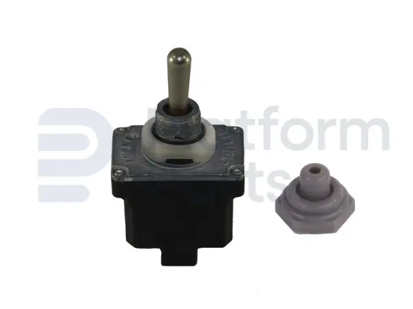 Toggle switch, (ON)-OFF-(ON), DPDT