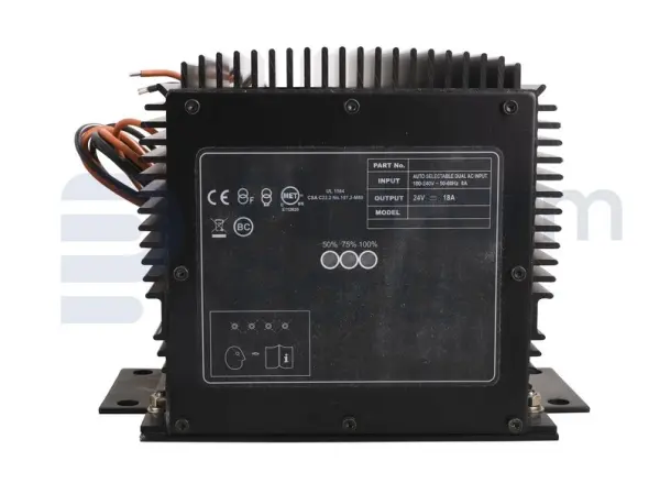 Battery-charger, 24VDC, 100-240VAC auto, 50/60HZ