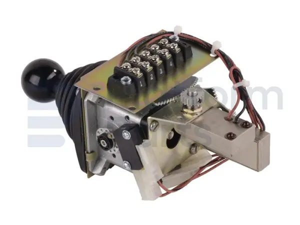 Joystick, elevación, giro