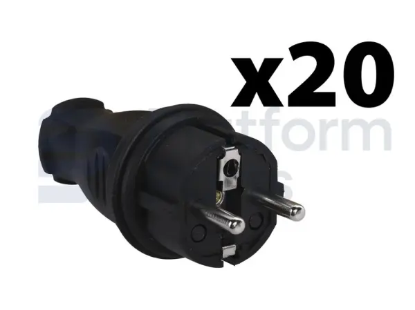 zwitserse stekker 220V zwart