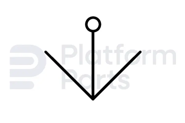 Switch, key, 3P maintained, key removal from center
