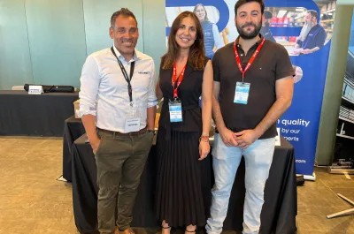 Platform Parts representatives attending the ANAPAT event in front of the company stand.
