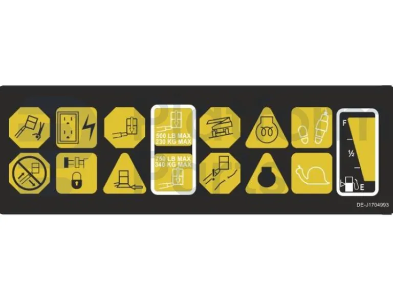 JLG - Decal, JLG - DE-J1704993