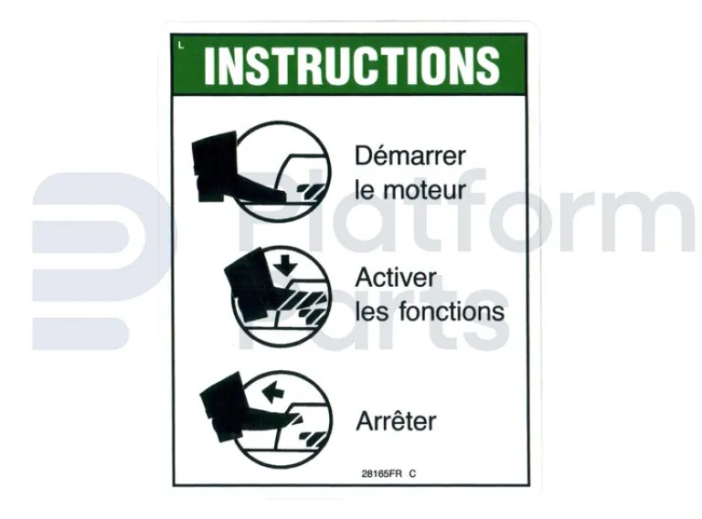 Genie - Decal, Genie - GE-28165FR