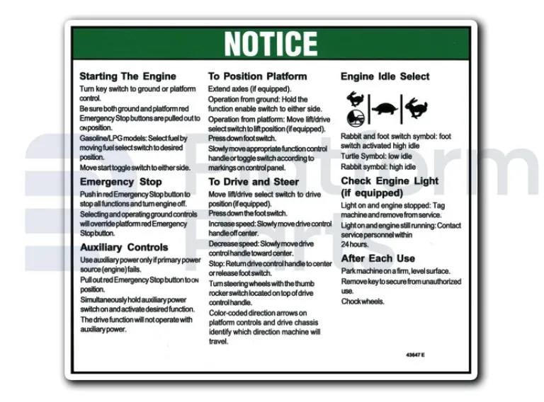 Genie - Decal, Genie - GE-43647