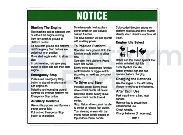 Genie - Decal, Genie - GE-52597