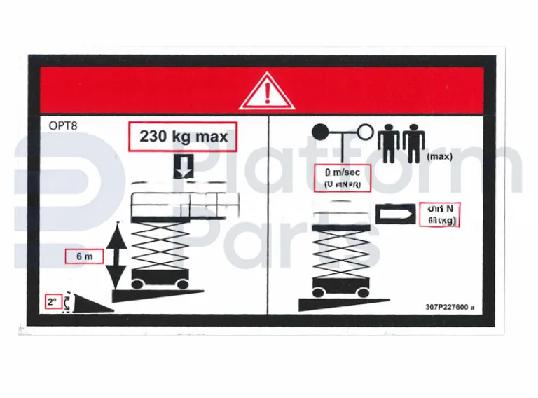 Haulotte - Decal, Haulotte - HA-307P227600