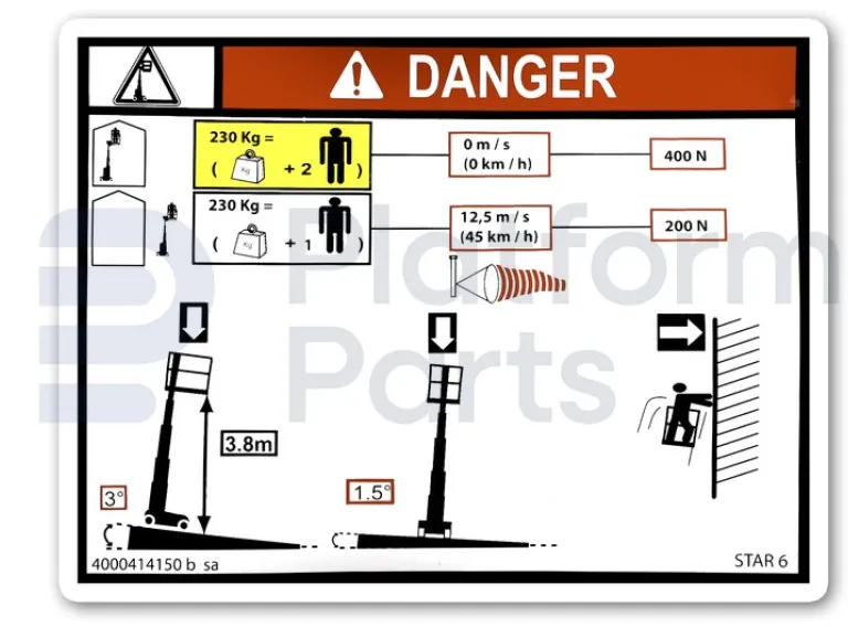 Haulotte - Decal, Haulotte - HA-4000414150