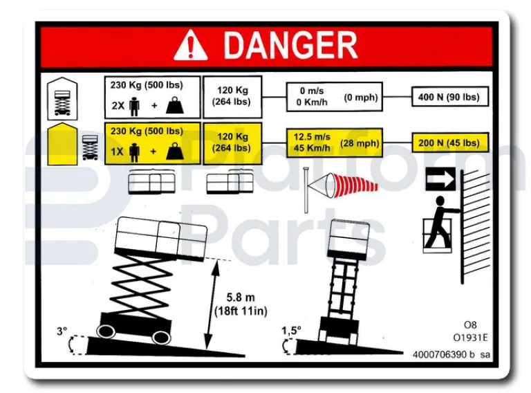 Haulotte - Decal, Haulotte - HA-4000706390