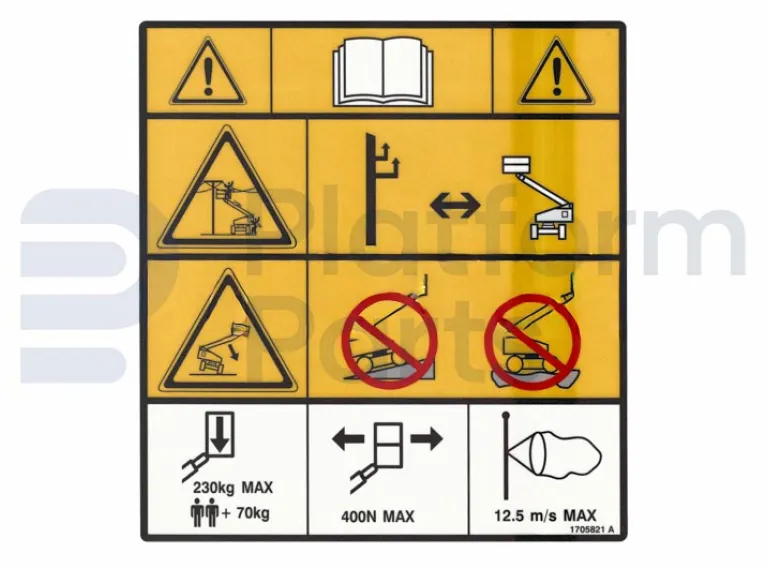 JLG - Decal, JLG - JL-1705821