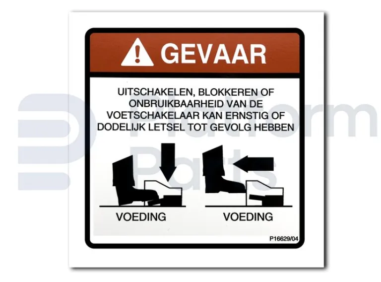 Niftylift - Decal, divers - NL-P16629