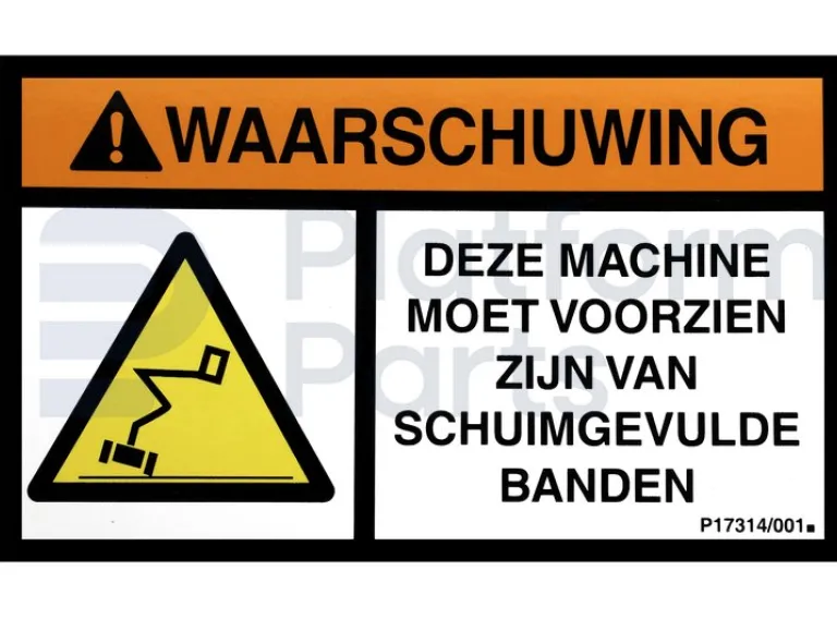 Niftylift - Decal, divers - NL-P17314