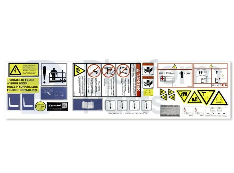 UpRight - Decal, kit, general use - UP-513858-000