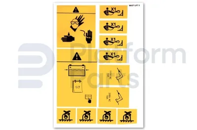 Decal, kit, general use - DE-KITML-P5