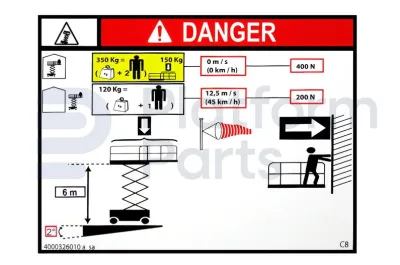 Haulotte - Decal, Haulotte - HA-4000326010