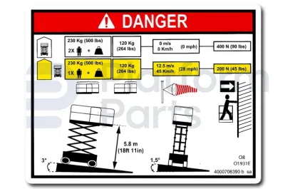 Haulotte - Decal, Haulotte - HA-4000706390