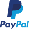 Logo of PayPal, an international online payment platform, with a blue overlapping double 'P' design and text.